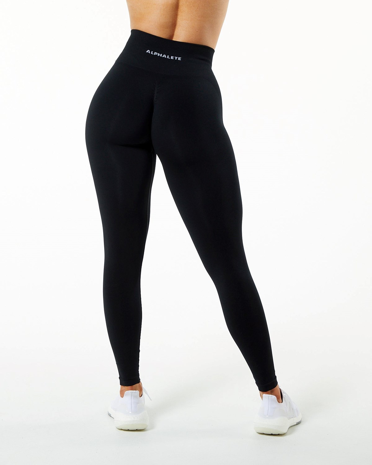 Alphalete Seamless Scrunch Legging Czarne | 10694-DVBI