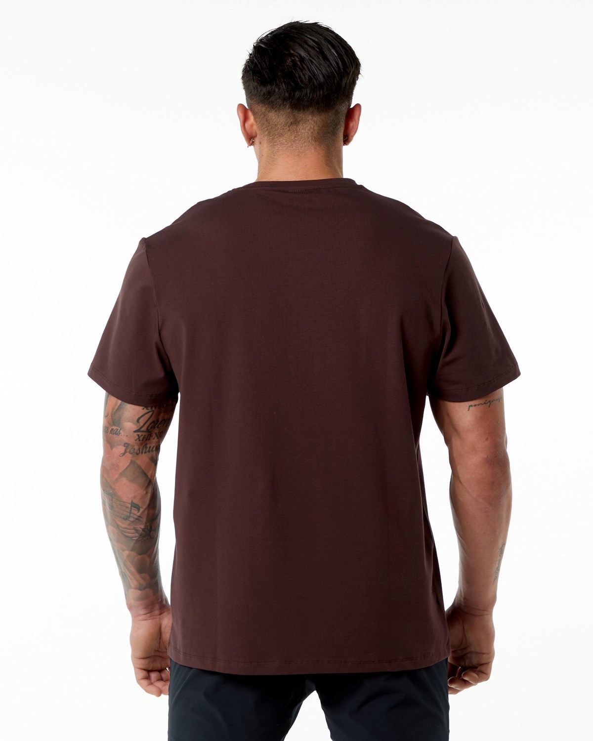 Alphalete Set-In Sleeve Tee Bordowe | 06712-YSBH