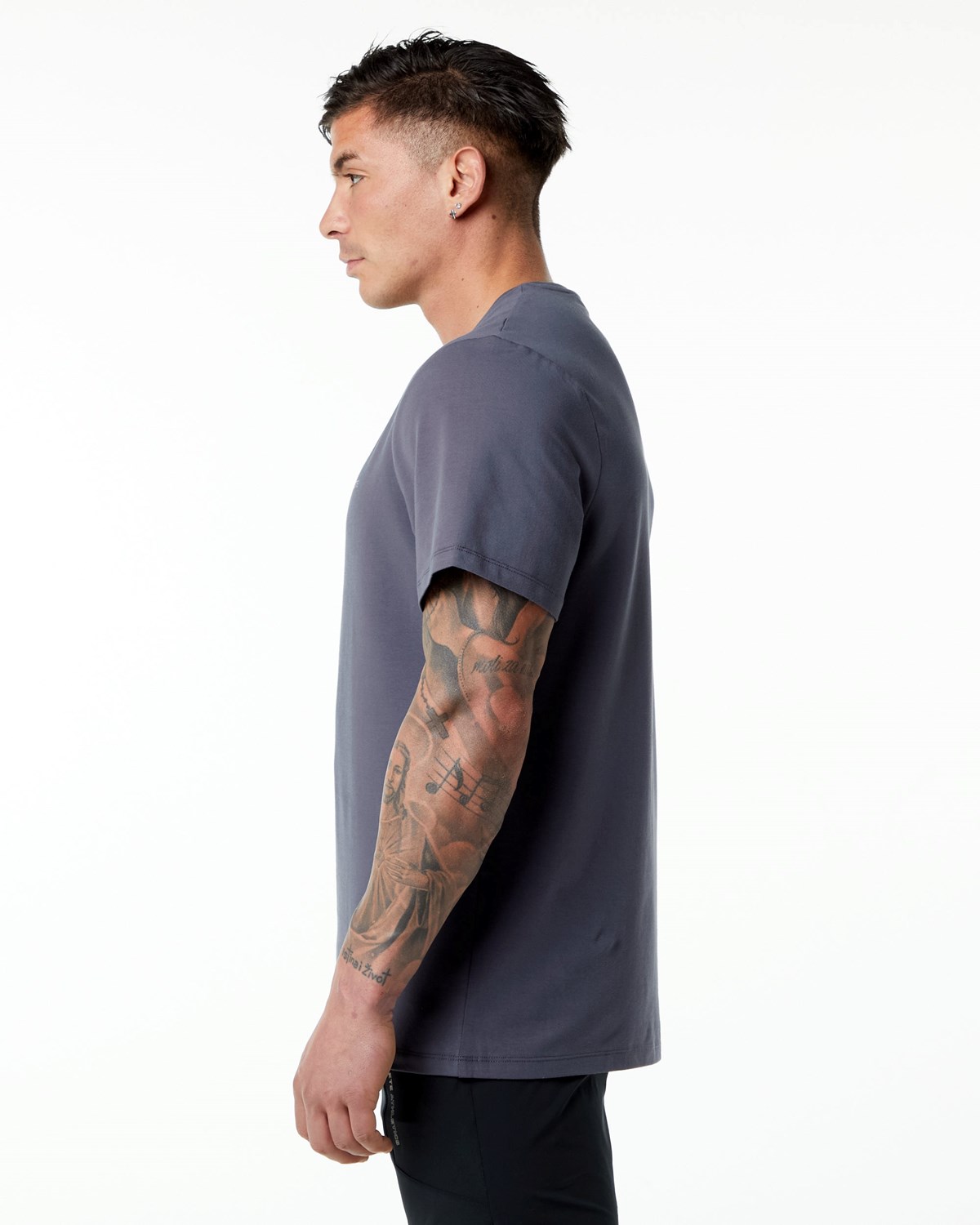 Alphalete Set-In Sleeve Tee Fioletowe | 35691-LYRT