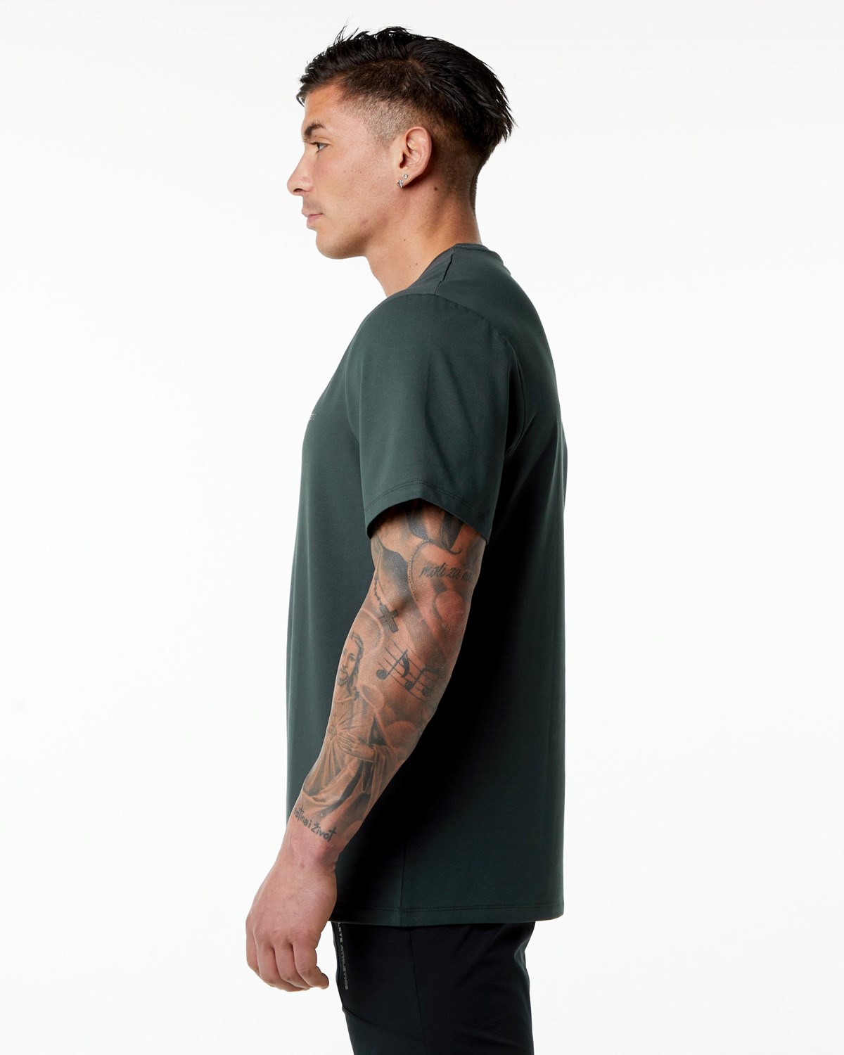 Alphalete Set-In Sleeve Tee Zielone | 46751-WXPZ