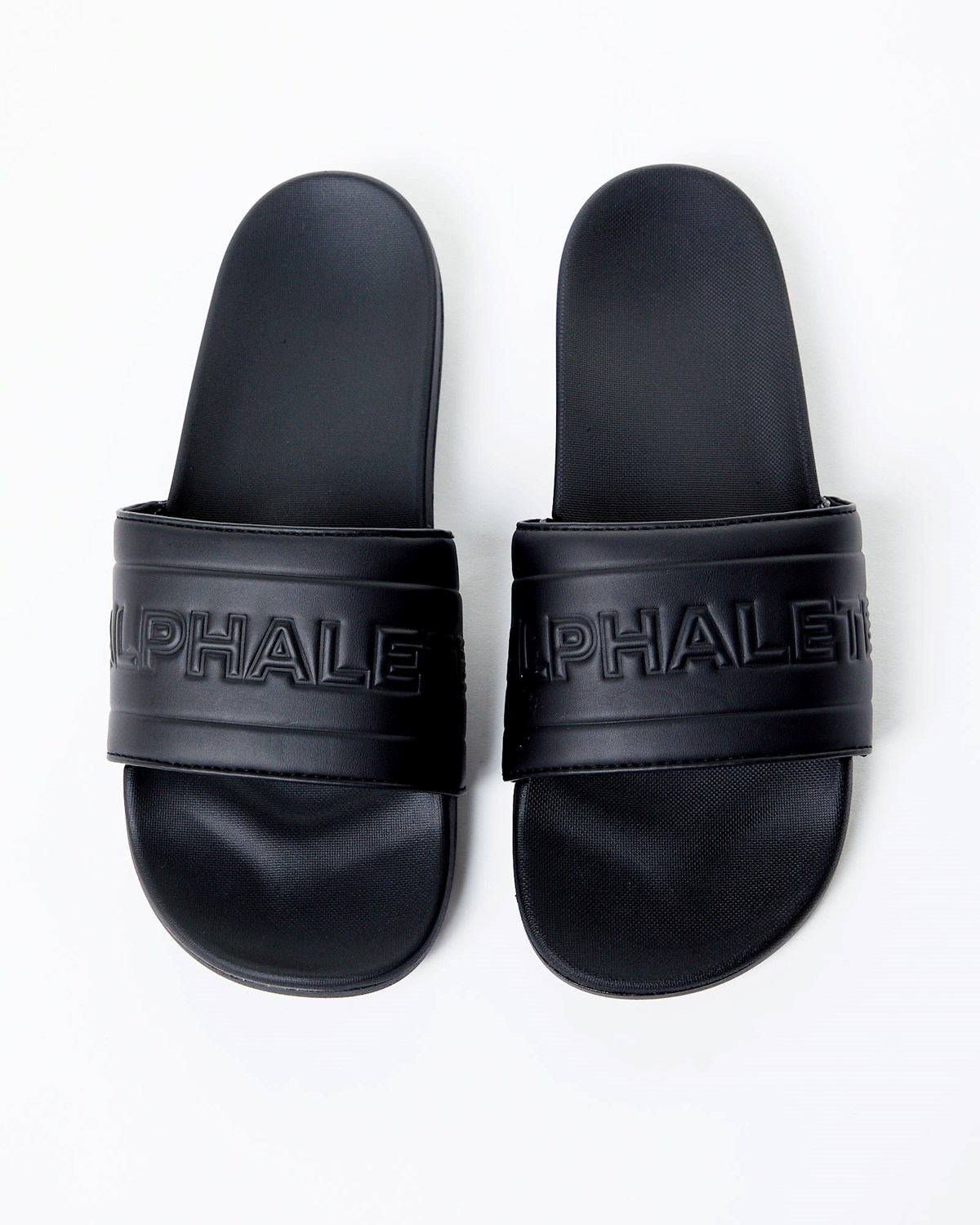 Alphalete Slides Czarne | 65081-WITA