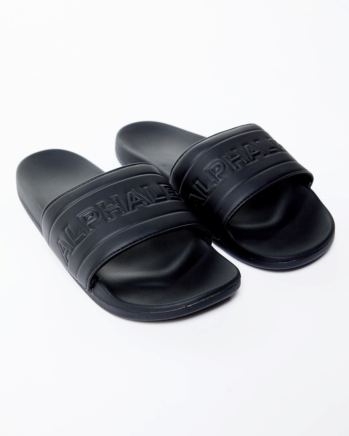 Alphalete Slides Czarne | 65081-WITA