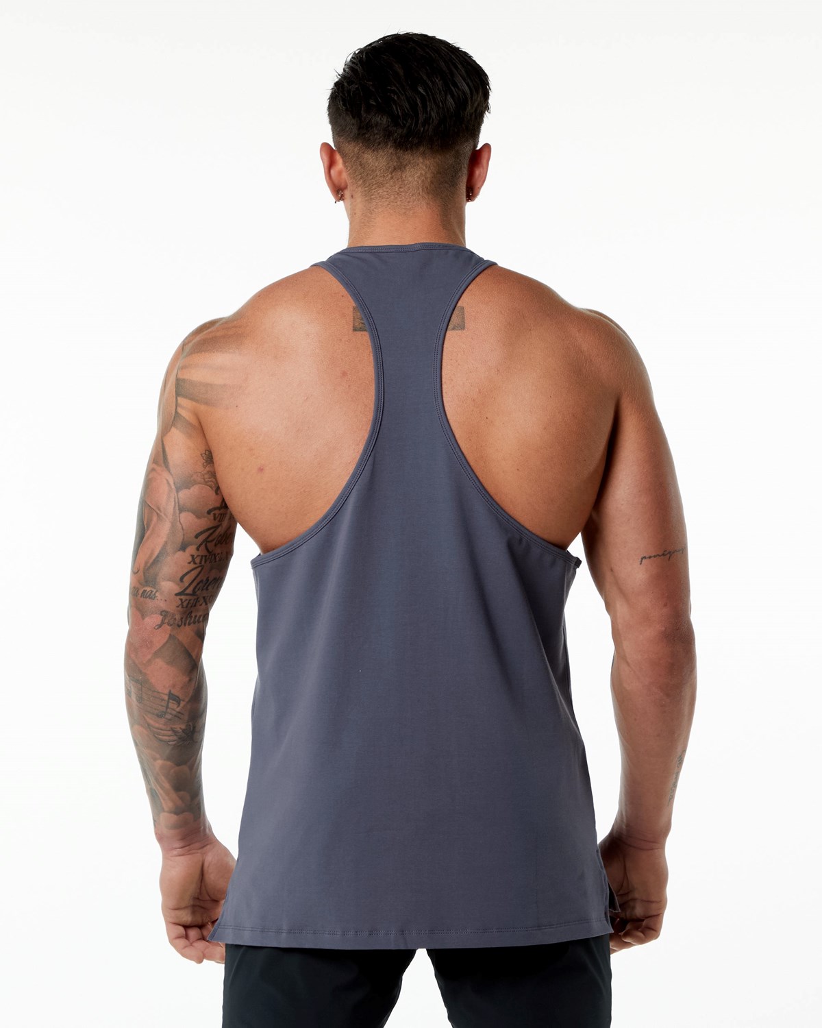 Alphalete Stepped Hem Stringer Fioletowe | 74829-ULKW