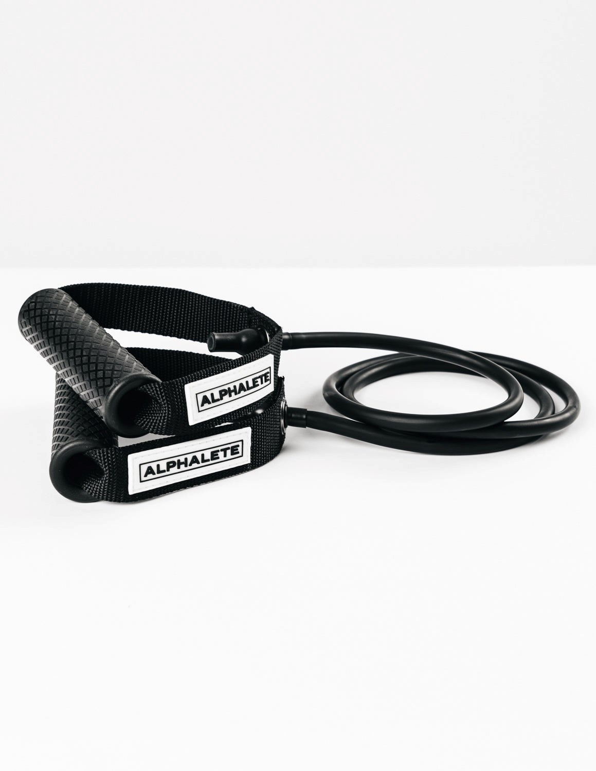 Alphalete Treningowe X Alphalete Soft Touch Tube Band Czarne | 69741-FQOJ