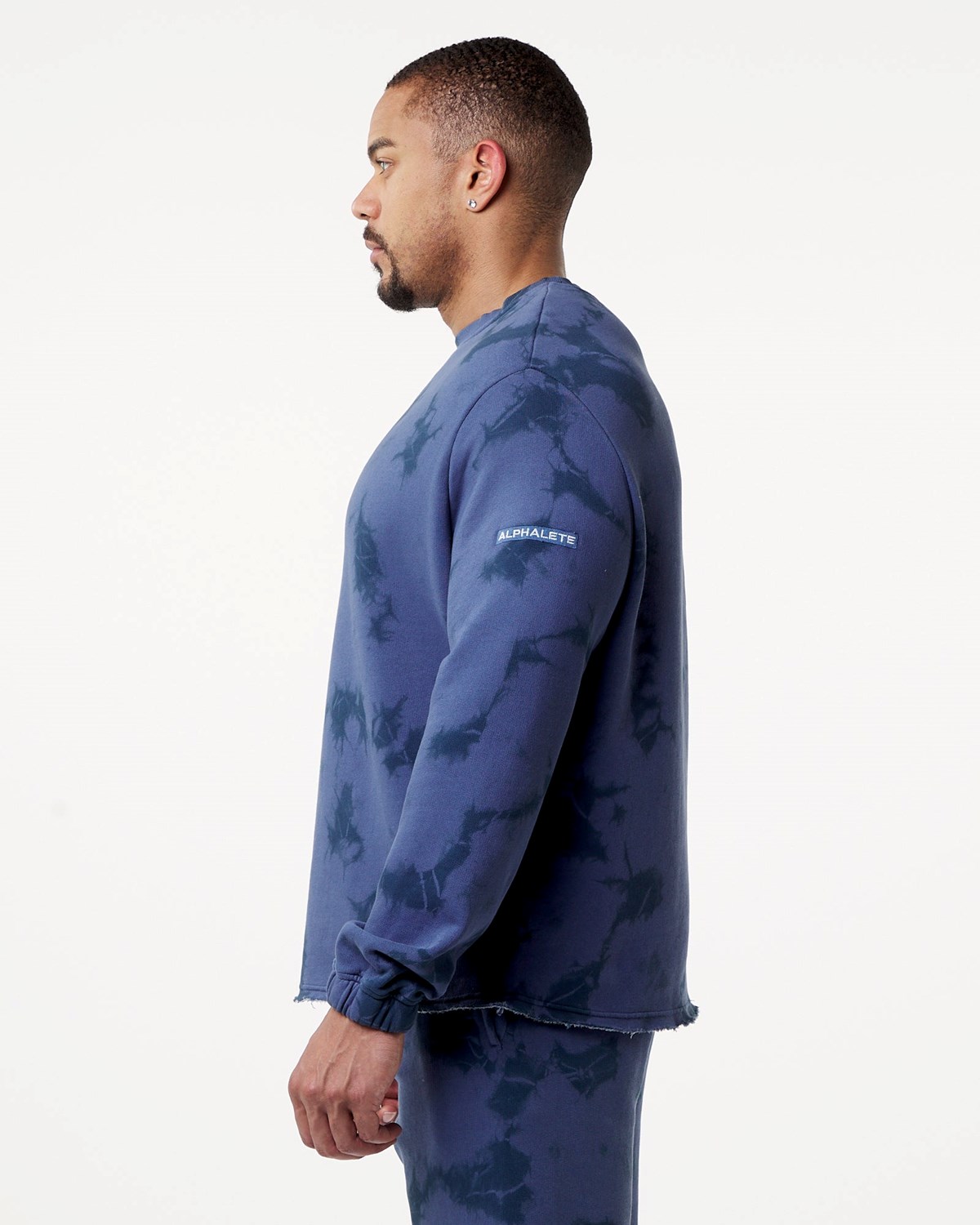 Alphalete Washed Fleece Swetry Moonlight | 23418-WIAQ