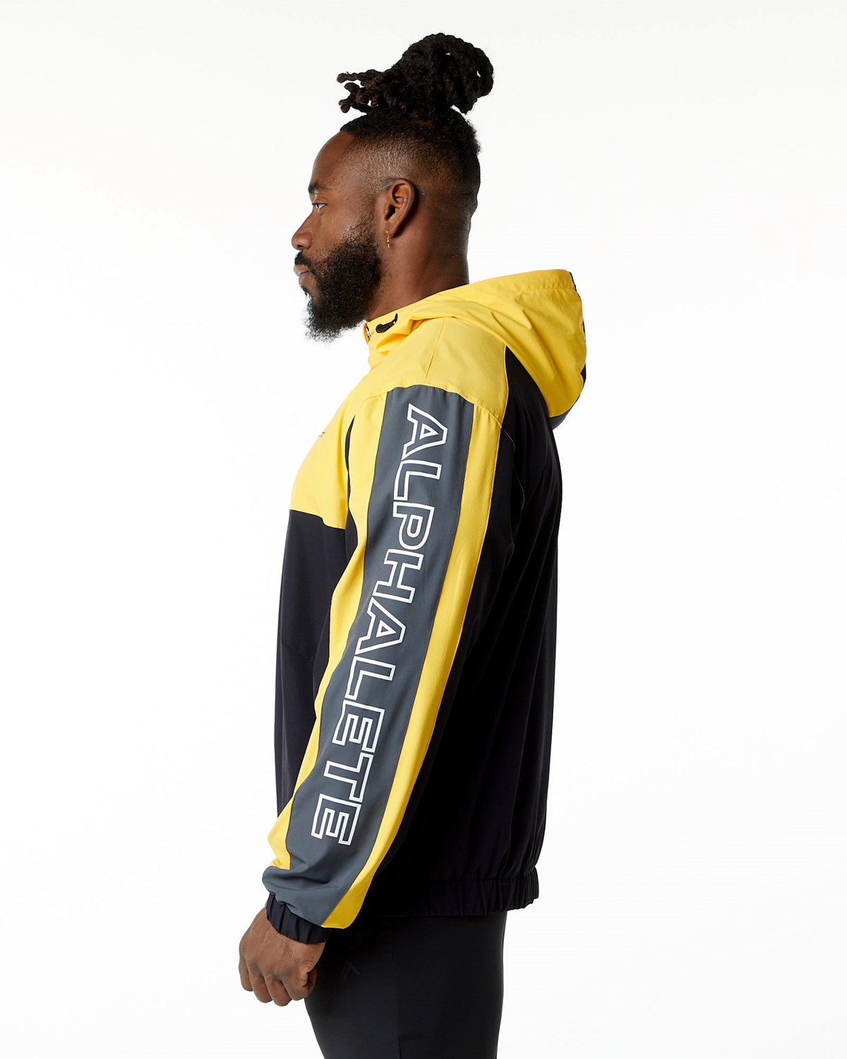 Alphalete Woven Performance Jacket Bumblebee | 56791-JZAL