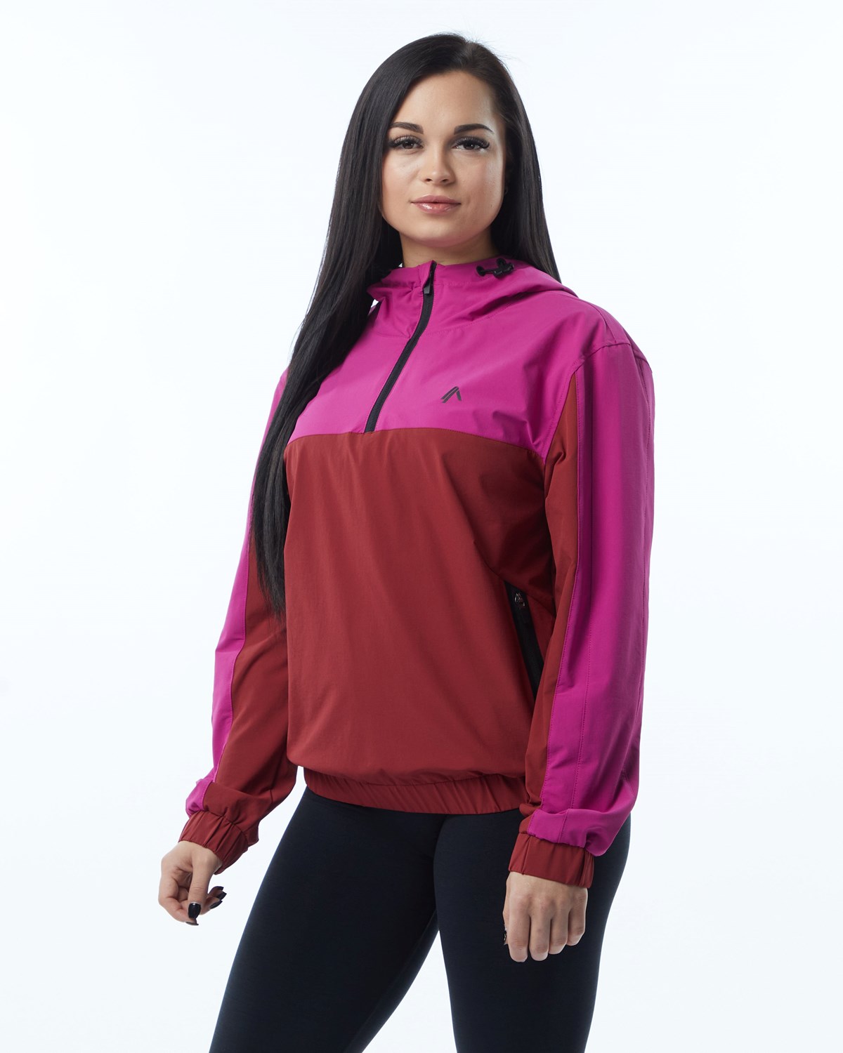 Alphalete Woven Performance Jacket Różowe | 90875-CUMH