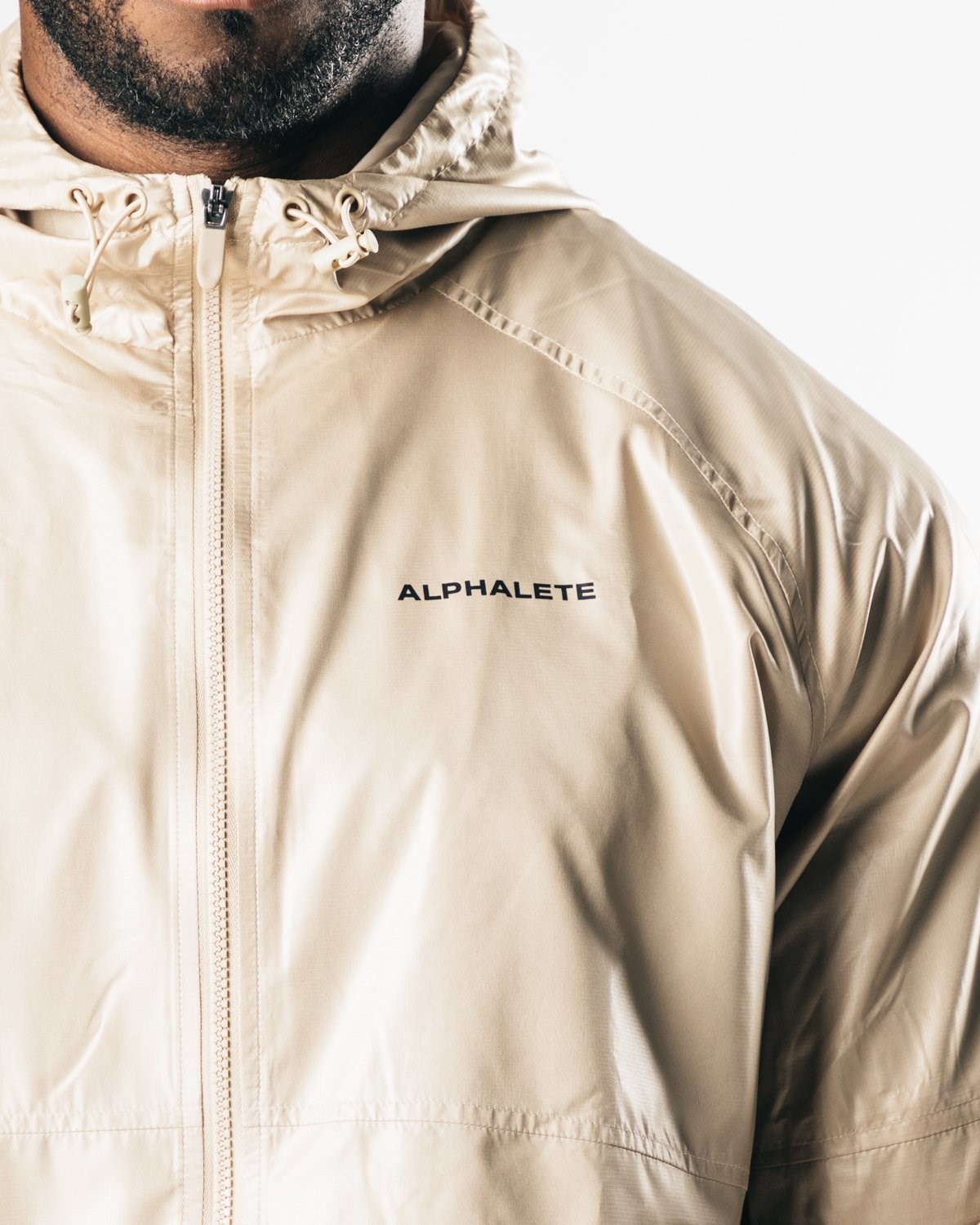 Alphalete Woven Performance Jacket Tan | 68315-YMEJ