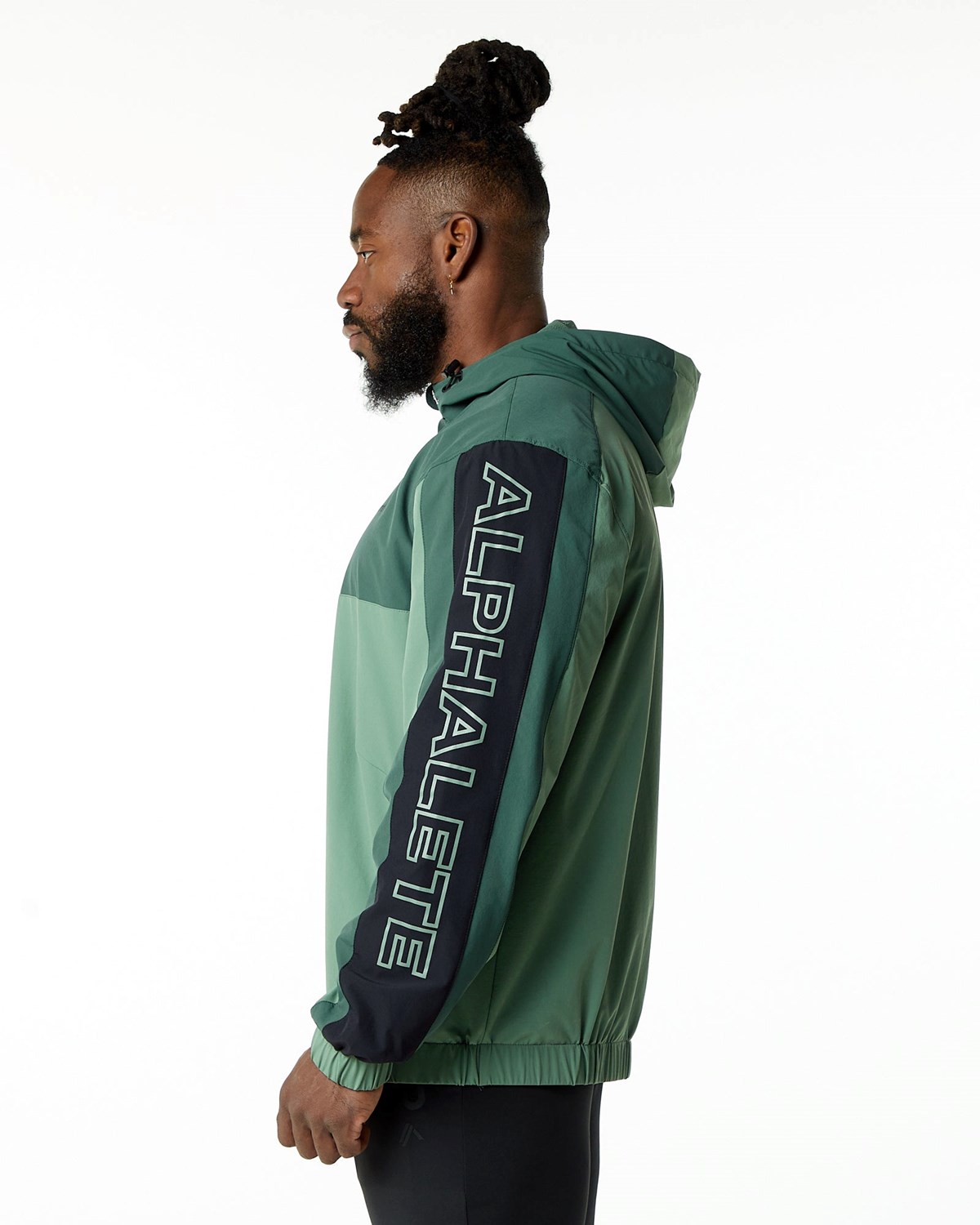 Alphalete Woven Performance Jacket Wild Sage | 61230-SVBG