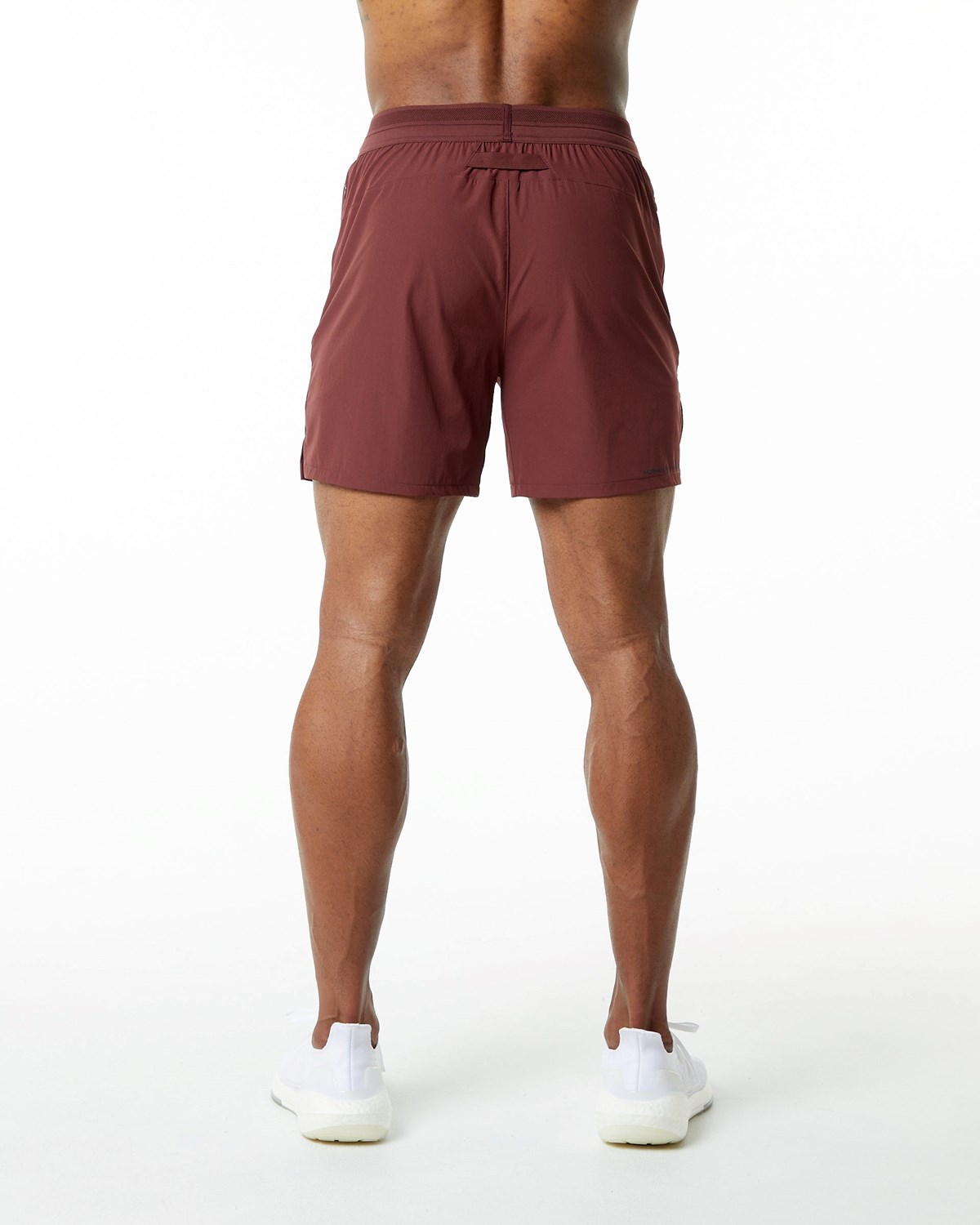 Alphalete Woven Treningowe Krótkie Merlot | 23519-YCST