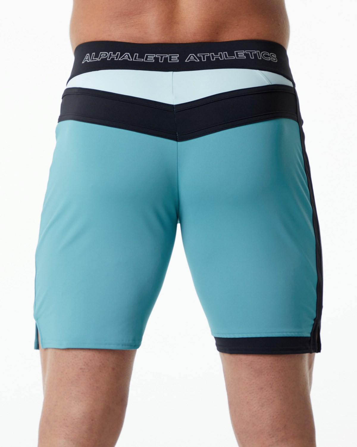 Alphalete Zawodowe Board Krótkie Teal | 65038-RDLH